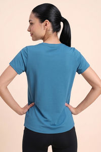 Zelocity Quick Dry Relaxed Top - Saxony Blue — thumbnail 3